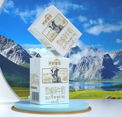 阿勒雪牧雪域纯牛奶200g