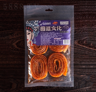 食上功夫圈滋文化辣条休闲食品调味面制品孜然烤肉味125g
