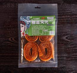 食上功夫圈滋文化辣条休闲食品调味面制品藤椒鸡排味125g