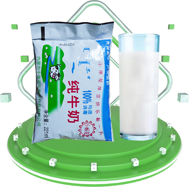小丽花纯牛奶